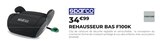 REHAUSSEUR BAS F100K - SPARCO en promo chez Feu Vert Paris à 34,99 €