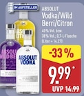 Vodka/Wild Berri/Citron von Absolut im aktuellen ALDI Nord Prospekt für 9,99 €