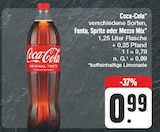 verschiedene Sorten, Fanta, Sprite oder Mezzo Mix Angebote von Coca-Cola bei EDEKA Schweinfurt für 0,99 €