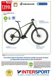 Prix et réduction VTT Électrique dans le prospectus Intersport en cours Offre VTT Électrique dans le catalogue Intersport du moment à la page 20