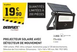 Promo Projecteur solaire avec détecteur de mouvement à 19,90 € dans le catalogue Tout Faire à Saint-Girons