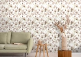 Papier peint eucalyptus beige et rose en promo chez Décor Discount Carpentras à 9,90 €