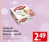 Saupiquet Thunfisch-Filets Naturale – ohne Öl Angebote bei famila Nordost Elmshorn für 2,49 €