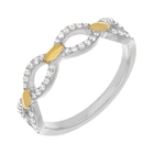 Bague en or jaune et argent rhodié oxydes de zirconium ajourée - E.Leclerc Bague en or jaune et argent rhodié oxydes de zirconium ajourée à 67,00 € dans le catalogue E.Leclerc