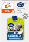 Katzenmilch im Angebot bei Müller in Bamberg Katzenmilch Angebote von Pet Bistro bei Müller Bamberg für 0,35 €