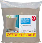 X2 oreillers moelleux - Actuel en promo chez Auchan Hypermarché Tours à 11,00 €