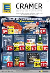 Bier im EDEKA Prospekt in Sundern Aktueller EDEKA Prospekt mit Bier, "Aktuelle Angebote", Seite 1
