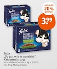 "So gut wie es aussieht" Katzennahrung Angebote von Felix bei tegut Bensheim für 3,99 €