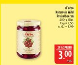 Naturrein Wild Preiselbeeren Angebote von d'arbo bei Marktkauf Altenburg für 3,00 €