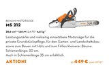 STIHL - BENZIN-Motorsäge MS 212 Angebot im Prospekt BENZIN-Motorsäge MS 212 bei STIHL im Prospekt "" für 449,00 €