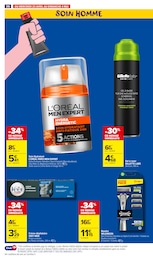Prix et réduction L'Oréal Men Expert dans le prospectus Carrefour Market en cours Offre L'Oréal Men Expert dans le catalogue Carrefour Market du moment à la page 38