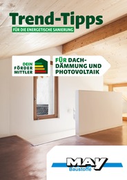 May Baustoffe Prospekt für Schönbrunn: "Trend-Tipps FÜR DIE ENERGETISCHE SANIERUNG", 15 Seiten, 13.05.2024 - 23.05.2024