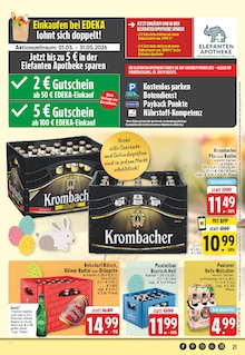 Krombacher im EDEKA Prospekt "Aktuelle Angebote" mit 28 Seiten (Siegburg)