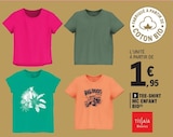 Tee-shirt MC enfant bio - Tissaia Basics dans le catalogue E.Leclerc