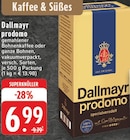 prodomo gemahlener Bohnenkaffee oder ganze Bohnen Angebote von Dallmayr bei E center Heinsberg für 6,99 €