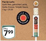Pop Up Lachs Angebote von Meister Sushi bei GLOBUS Mannheim für 7,99 €