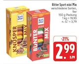 mini Mix Knusper Mix im Angebot bei EDEKA in Schwabach mini Mix Knusper Mix Angebote von Ritter Sport bei EDEKA Schwabach für 2,99 €