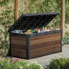 Castorama Créteil - Promo Coffre de jardin WALNUT Signature en résine effet bois - coloris noyer - 570 L - KETER Promo Coffre de jardin WALNUT Signature en résine effet bois - coloris noyer - 570 L - KETER à 139,00 € dans le catalogue Castorama à Créteil