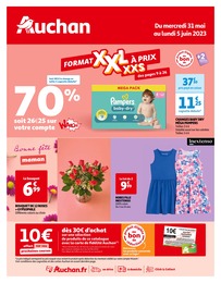 Auchan Hypermarché Catalogue "FORMAT XXL À PRIX XXS", 48 pages, Livry-Gargan,  31/05/2023 - 05/06/2023