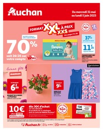 Catalogue Supermarchés de Auchan Hypermarché à Nancy Prospectus Auchan Hypermarché à Nancy, "FORMAT XXL À PRIX XXS", 48 pages, 31/05/2023 - 05/06/2023