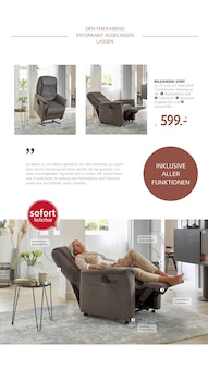 Fernseher im Polstermöbel Fischer Prospekt "Der Sessel Spezialist" mit 17 Seiten (Erlangen)