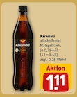 alkoholfreies Malzgetränk im REWE Prospekt alkoholfreies Malzgetränk von Karamalz im aktuellen REWE Prospekt für 1,11 €