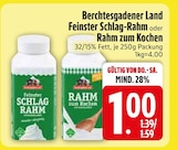 Feinster Schlag-Rahm von Berchtesgadener Land im aktuellen EDEKA Prospekt für 1,00 €