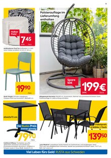 Hängematte im aktuellen Rusta Prospekt (Essen) Hängematte im Rusta Prospekt "Willkommen zu Hause in Schweden!" mit 24 Seiten (Essen)