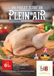 Catalogue Supermarchés Bi1 en cours à Moutiers-en-Puisaye et alentours, "UN POULET ÉLEVÉ EN PLEIN AIR", 24 pages, 02/05/2024 - 06/05/2024