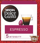 Capsules de café espresso - NESCAFÉ DOLCE GUSTO en promo chez Intermarché Super Joué-lès-Tours à 2,25 €