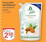 Seife Nachfüllbeutel im Angebot bei GLOBUS in Bochum Seife Nachfüllbeutel Angebote von Frosch bei GLOBUS Bochum für 2,50 €