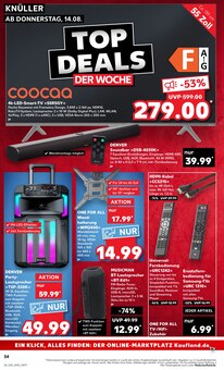 Fernseher im Kaufland Prospekt "Aktuelle Angebote" mit 58 Seiten (Magdeburg)