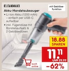 Akku-Handstaubsauger Angebote von CLEANmaxx bei Netto Marken-Discount Hagen für 11,11 €