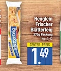 Frischer Blätterteig im EDEKA Prospekt Frischer Blätterteig von Henglein im aktuellen EDEKA Prospekt für 1,49 €
