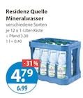Mineralwasser von Residenz Quelle im aktuellen V-Markt Prospekt für 4,79 €