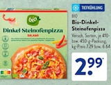 Bio-Dinkel-Steinofenpizza im Angebot bei ALDI SÜD in Trier Bio-Dinkel-Steinofenpizza Angebote von bio bei ALDI SÜD Trier für 2,99 €