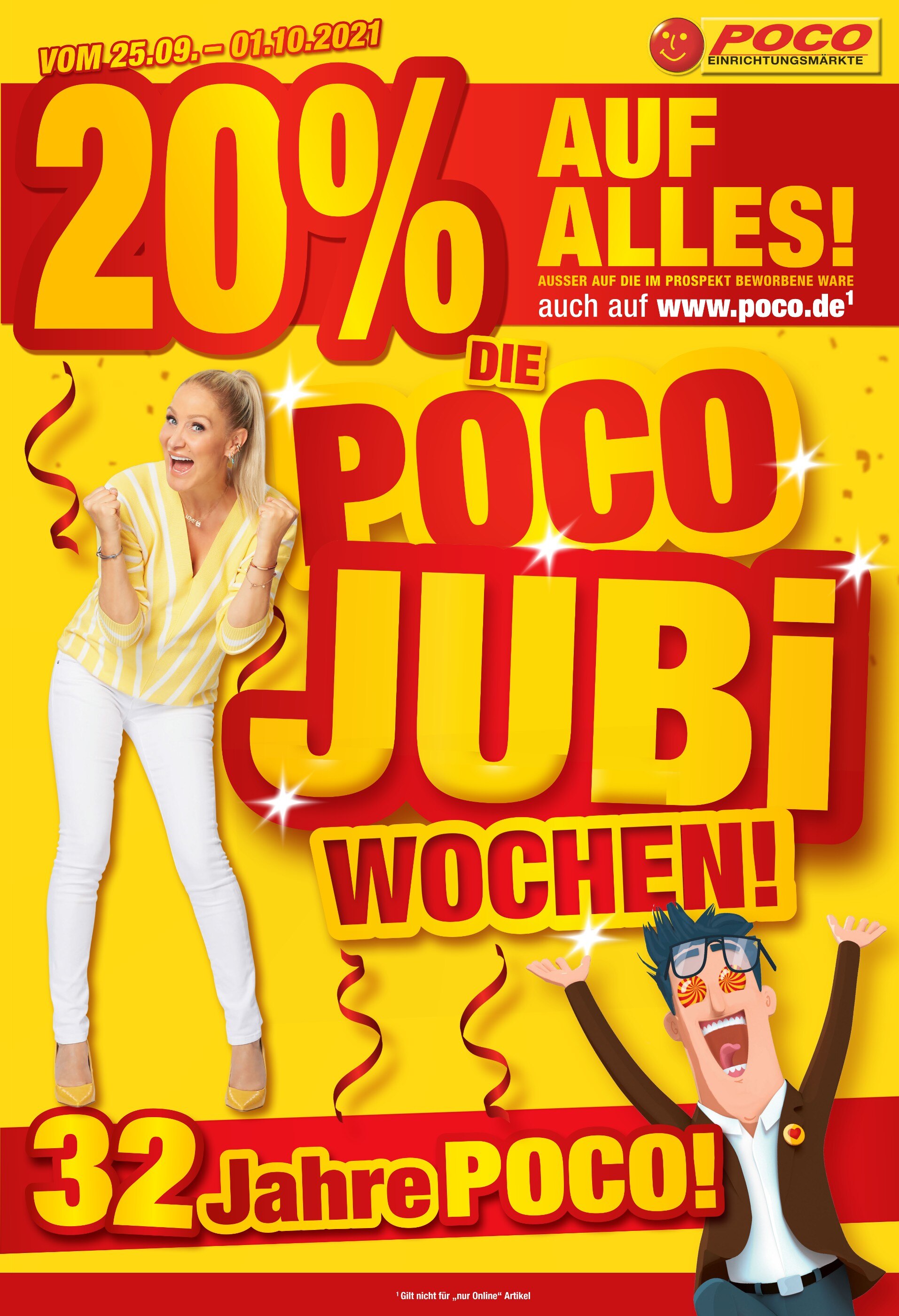 POCO Prospekt für Weißenhorn mit 4 Seiten POCO Prospekt für Weißenhorn: "DIE POCO JUBI WOCHEN", 4 Seiten, 25.09.2021 - 01.10.2021