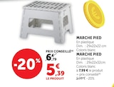 Marche pied à Super U dans Beaucouzé
