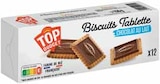 Biscuits tablette chocolat au lait - TOP BUDGET en promo chez Intermarché Vallauris à 1,07 €