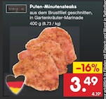 Aktuelles Puten-Minutensteaks Angebot bei Netto Marken-Discount in Dresden ab 3,49 €