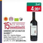 Corbières AOP - Les Hauts de Valmont - Supermarchés Match à Strasbourg Corbières AOP - Les Hauts de Valmont en promo chez Supermarchés Match Strasbourg à 4,99 €