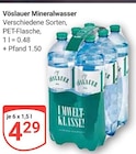 Mineralwasser von Vöslauer im aktuellen GLOBUS Prospekt