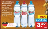 Natürliches Mineralwasser Angebote von Vitrex bei Netto Marken-Discount Bruchsal für 3,49 €