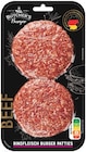 Angus Irish Beef oder Beef Rindfleisch Burger Patties im REWE Prospekt Angus Irish Beef oder Beef Rindfleisch Burger Patties von Butcher’s Burger im aktuellen REWE Prospekt für 3,99 €