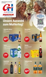 Huster Getränkemarkt Prospekt der aktuellen Woche mit 8 Seiten, gültig von 05.05.2025 bis 10.05.2025, in Hartmannsgrün und Umgebung Aktueller Huster Getränkemarkt Prospekt in Hartmannsgrün und Umgebung, "Aktuelle Angebote" mit 8 Seiten, 05.05.2025 - 10.05.2025