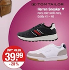 Herren Sneaker von Tom Tailor im aktuellen V-Markt Prospekt für 39,99 €