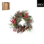 Botanic Vitry-sur-Seine - Promo Couronne de feuillage vert et baies rouges Randell - diamètre 40 x H 10 cm Promo Couronne de feuillage vert et baies rouges Randell - diamètre 40 x H 10 cm à 27,99 € dans le catalogue Botanic à Vitry-sur-Seine