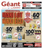 Catalogue Géant Casino "Maxi lot, Maxi éco", 24 pages, à Soulaines-sur-Aubance, 27/01/2020 - 09/02/2020 Prospectus Géant Casino "Maxi lot, Maxi éco", 24 pages, à Soulaines-sur-Aubance, 27/01/2020 - 09/02/2020