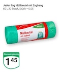 Müllbeutel mit Zugband Angebote von Jeden Tag bei GLOBUS Hofheim für 1,45 €