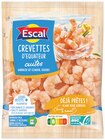Queues de crevettes d'Équateur ASC cuites décortiquées surgelées - ESCAL - Intermarché à Nancy Queues de crevettes d'Équateur ASC cuites décortiquées surgelées - ESCAL en promo chez Intermarché Nancy à 6,26 €